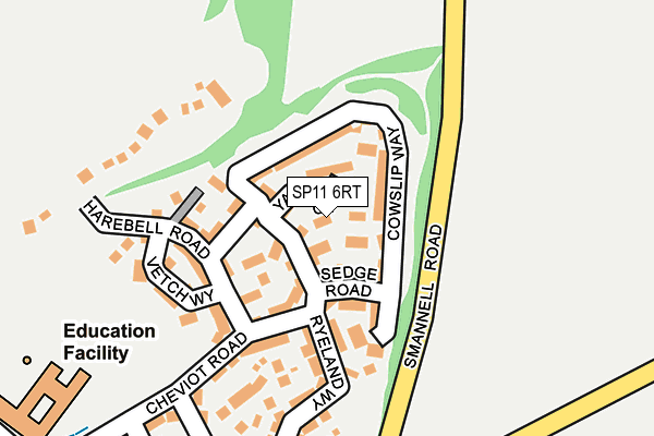 SP11 6RT map - OS OpenMap – Local (Ordnance Survey) SP11 6RT map - OS OpenMap – Local (Ordnance Survey)