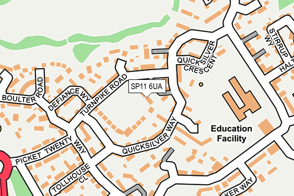 SP11 6UA map - OS OpenMap – Local (Ordnance Survey) SP11 6UA map - OS OpenMap – Local (Ordnance Survey)