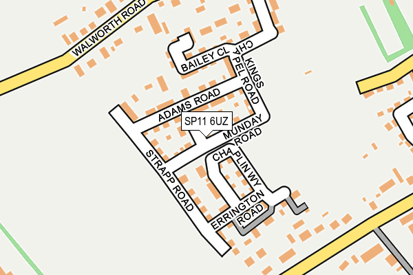 SP11 6UZ map - OS OpenMap – Local (Ordnance Survey) SP11 6UZ map - OS OpenMap – Local (Ordnance Survey)