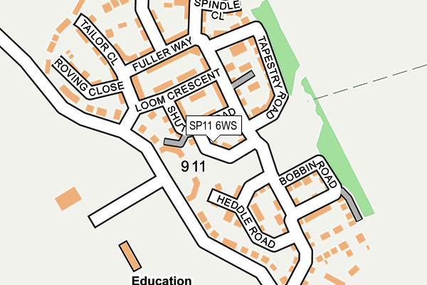 SP11 6WS map - OS OpenMap – Local (Ordnance Survey) SP11 6WS map - OS OpenMap – Local (Ordnance Survey)
