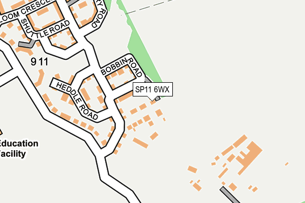 SP11 6WX map - OS OpenMap – Local (Ordnance Survey) SP11 6WX map - OS OpenMap – Local (Ordnance Survey)