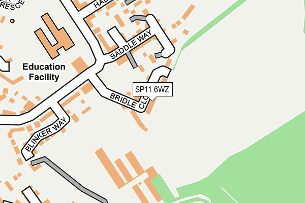 SP11 6WZ map - OS OpenMap – Local (Ordnance Survey) SP11 6WZ map - OS OpenMap – Local (Ordnance Survey)