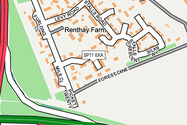 SP11 6XA map - OS OpenMap – Local (Ordnance Survey) SP11 6XA map - OS OpenMap – Local (Ordnance Survey)