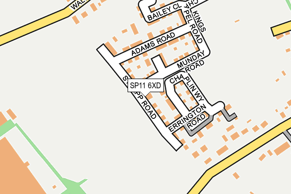 SP11 6XD map - OS OpenMap – Local (Ordnance Survey) SP11 6XD map - OS OpenMap – Local (Ordnance Survey)