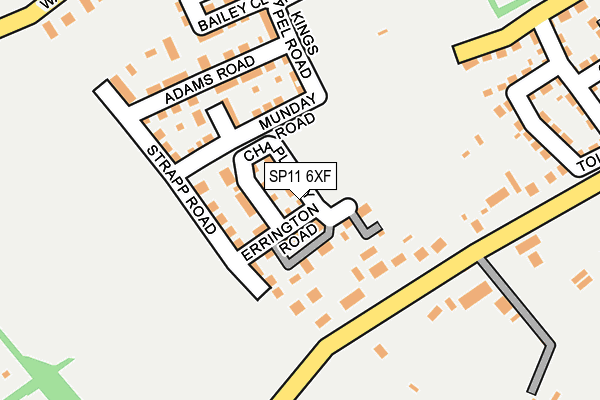 SP11 6XF map - OS OpenMap – Local (Ordnance Survey) SP11 6XF map - OS OpenMap – Local (Ordnance Survey)