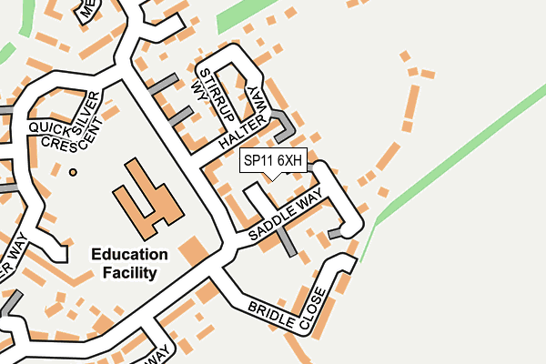 SP11 6XH map - OS OpenMap – Local (Ordnance Survey)