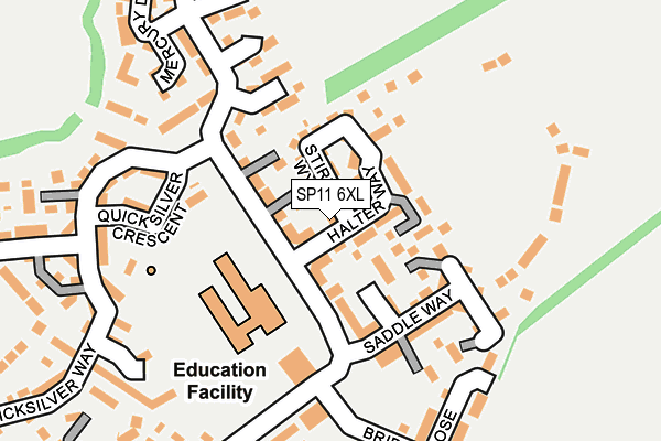SP11 6XL map - OS OpenMap – Local (Ordnance Survey) SP11 6XL map - OS OpenMap – Local (Ordnance Survey)