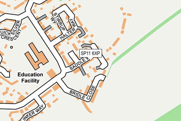 SP11 6XP map - OS OpenMap – Local (Ordnance Survey) SP11 6XP map - OS OpenMap – Local (Ordnance Survey)