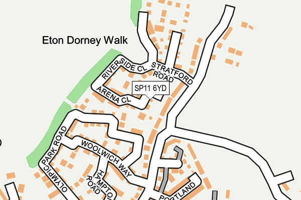 SP11 6YD map - OS OpenMap – Local (Ordnance Survey) SP11 6YD map - OS OpenMap – Local (Ordnance Survey)