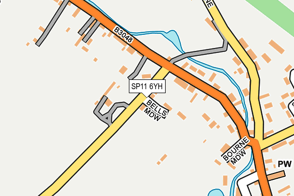 SP11 6YH map - OS OpenMap – Local (Ordnance Survey) SP11 6YH map - OS OpenMap – Local (Ordnance Survey)