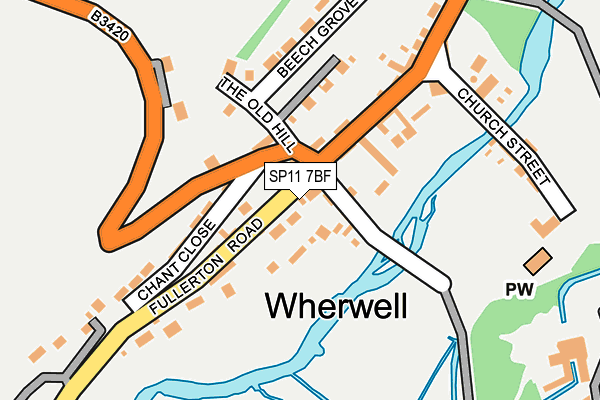SP11 7BF map - OS OpenMap – Local (Ordnance Survey) SP11 7BF map - OS OpenMap – Local (Ordnance Survey)