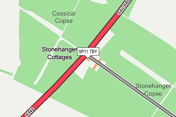 SP11 7BY map - OS OpenMap – Local (Ordnance Survey) SP11 7BY map - OS OpenMap – Local (Ordnance Survey)