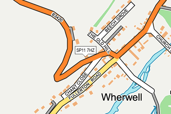 SP11 7HZ map - OS OpenMap – Local (Ordnance Survey) SP11 7HZ map - OS OpenMap – Local (Ordnance Survey)