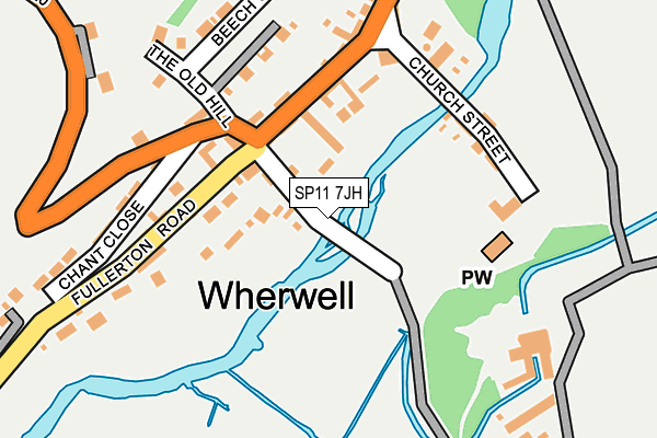 SP11 7JH map - OS OpenMap – Local (Ordnance Survey) SP11 7JH map - OS OpenMap – Local (Ordnance Survey)