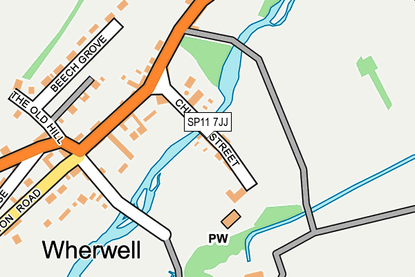 SP11 7JJ map - OS OpenMap – Local (Ordnance Survey) SP11 7JJ map - OS OpenMap – Local (Ordnance Survey)