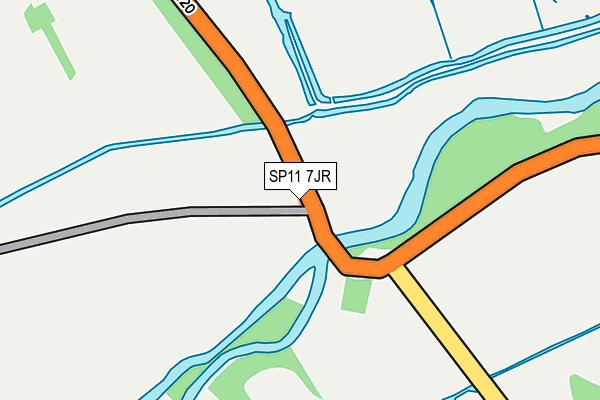 SP11 7JR map - OS OpenMap – Local (Ordnance Survey) SP11 7JR map - OS OpenMap – Local (Ordnance Survey)