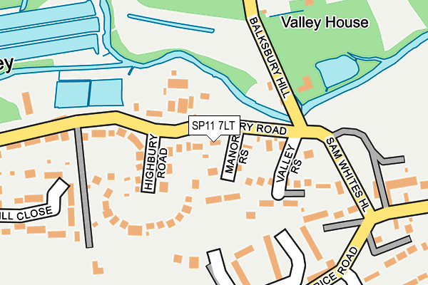 SP11 7LT map - OS OpenMap – Local (Ordnance Survey) SP11 7LT map - OS OpenMap – Local (Ordnance Survey)