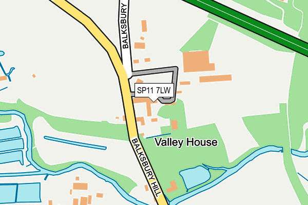 SP11 7LW map - OS OpenMap – Local (Ordnance Survey) SP11 7LW map - OS OpenMap – Local (Ordnance Survey)