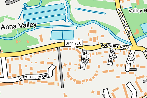 SP11 7LX map - OS OpenMap – Local (Ordnance Survey) SP11 7LX map - OS OpenMap – Local (Ordnance Survey)