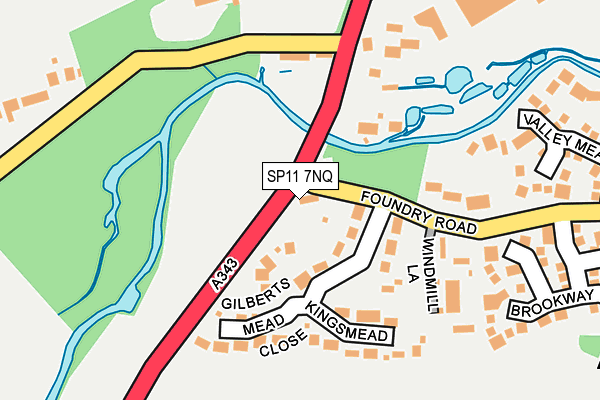 SP11 7NQ map - OS OpenMap – Local (Ordnance Survey) SP11 7NQ map - OS OpenMap – Local (Ordnance Survey)