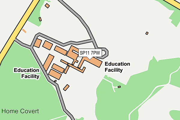 SP11 7PW map - OS OpenMap – Local (Ordnance Survey) SP11 7PW map - OS OpenMap – Local (Ordnance Survey)