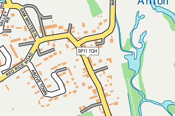 SP11 7QH map - OS OpenMap – Local (Ordnance Survey) SP11 7QH map - OS OpenMap – Local (Ordnance Survey)