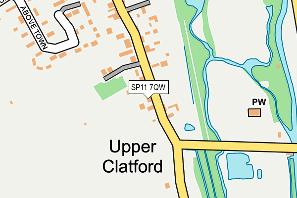 SP11 7QW map - OS OpenMap – Local (Ordnance Survey) SP11 7QW map - OS OpenMap – Local (Ordnance Survey)