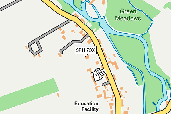 SP11 7QX map - OS OpenMap – Local (Ordnance Survey) SP11 7QX map - OS OpenMap – Local (Ordnance Survey)