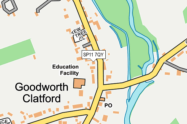 SP11 7QY map - OS OpenMap – Local (Ordnance Survey) SP11 7QY map - OS OpenMap – Local (Ordnance Survey)