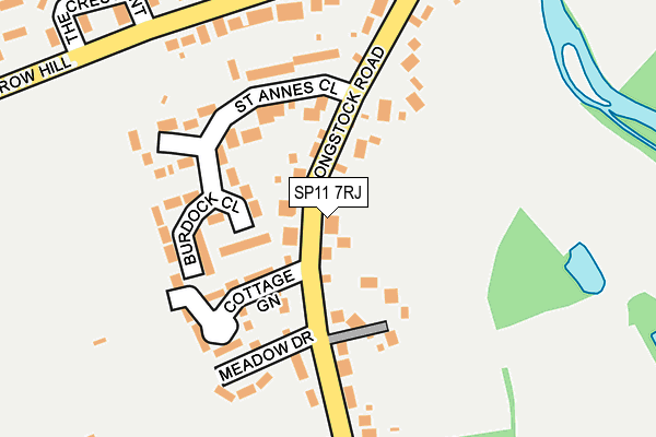 SP11 7RJ map - OS OpenMap – Local (Ordnance Survey) SP11 7RJ map - OS OpenMap – Local (Ordnance Survey)