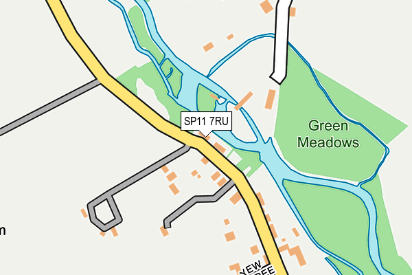 SP11 7RU map - OS OpenMap – Local (Ordnance Survey) SP11 7RU map - OS OpenMap – Local (Ordnance Survey)