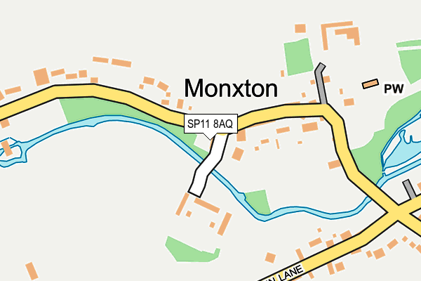 SP11 8AQ map - OS OpenMap – Local (Ordnance Survey)