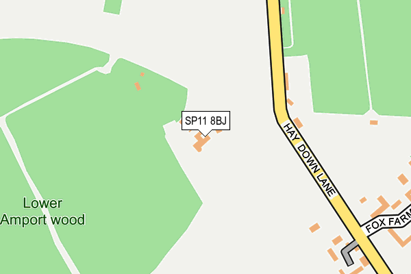 SP11 8BJ map - OS OpenMap – Local (Ordnance Survey) SP11 8BJ map - OS OpenMap – Local (Ordnance Survey)