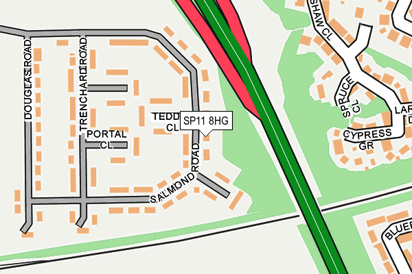SP11 8HG map - OS OpenMap – Local (Ordnance Survey) SP11 8HG map - OS OpenMap – Local (Ordnance Survey)