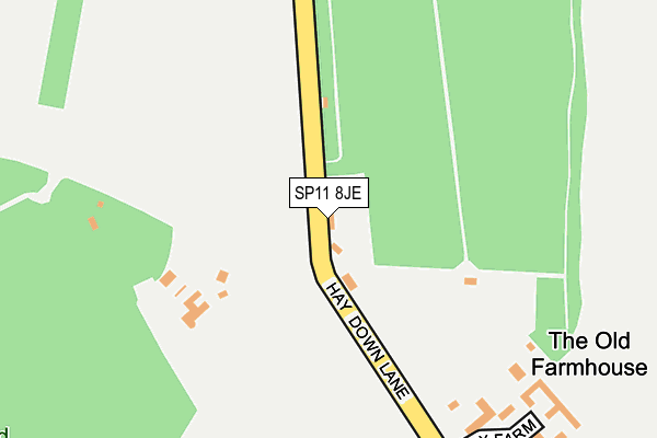 SP11 8JE map - OS OpenMap – Local (Ordnance Survey) SP11 8JE map - OS OpenMap – Local (Ordnance Survey)