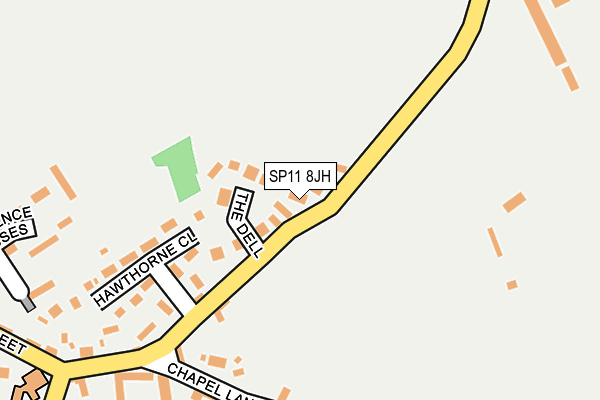 SP11 8JH map - OS OpenMap – Local (Ordnance Survey) SP11 8JH map - OS OpenMap – Local (Ordnance Survey)