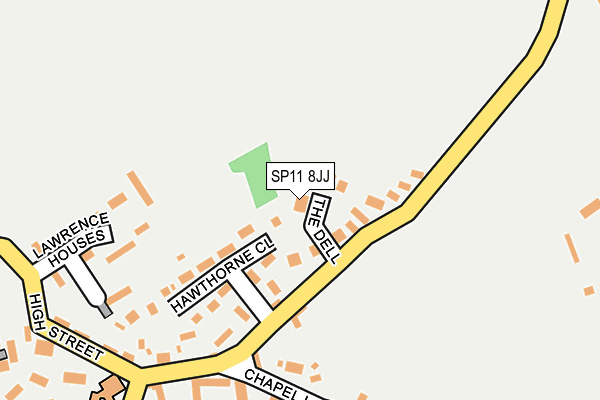 SP11 8JJ map - OS OpenMap – Local (Ordnance Survey) SP11 8JJ map - OS OpenMap – Local (Ordnance Survey)