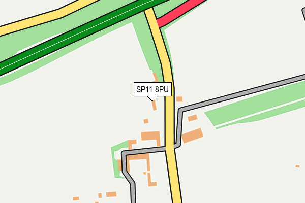 SP11 8PU map - OS OpenMap – Local (Ordnance Survey) SP11 8PU map - OS OpenMap – Local (Ordnance Survey)