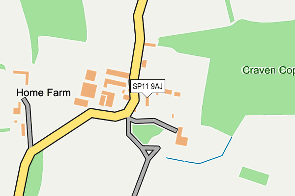 SP11 9AJ map - OS OpenMap – Local (Ordnance Survey) SP11 9AJ map - OS OpenMap – Local (Ordnance Survey)