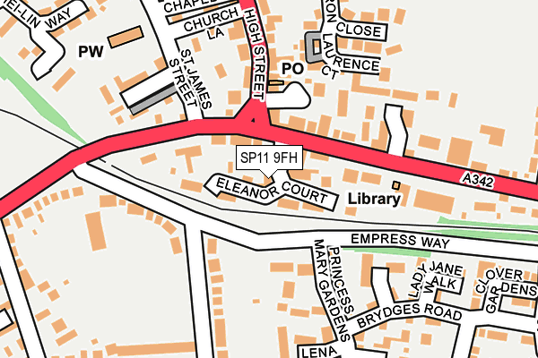 SP11 9FH map - OS OpenMap – Local (Ordnance Survey) SP11 9FH map - OS OpenMap – Local (Ordnance Survey)