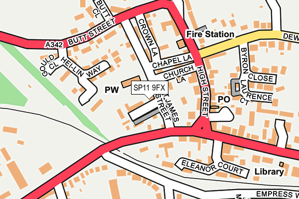 SP11 9FX map - OS OpenMap – Local (Ordnance Survey) SP11 9FX map - OS OpenMap – Local (Ordnance Survey)