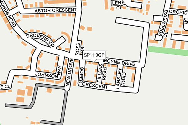 SP11 9GF map - OS OpenMap – Local (Ordnance Survey) SP11 9GF map - OS OpenMap – Local (Ordnance Survey)