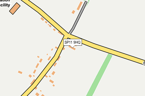 SP11 9HQ map - OS OpenMap – Local (Ordnance Survey) SP11 9HQ map - OS OpenMap – Local (Ordnance Survey)