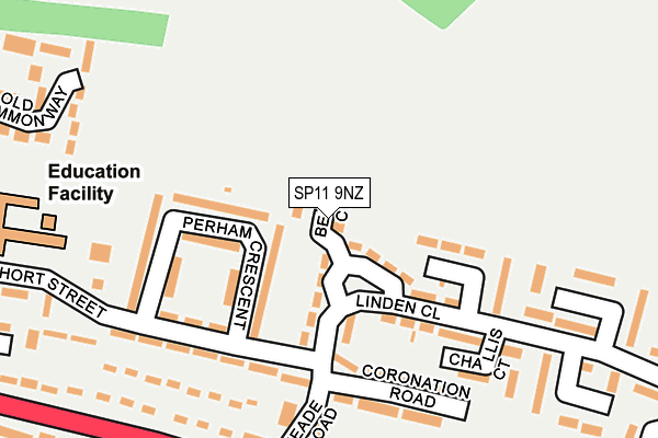 SP11 9NZ map - OS OpenMap – Local (Ordnance Survey) SP11 9NZ map - OS OpenMap – Local (Ordnance Survey)