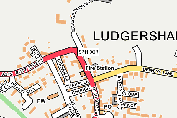 SP11 9QR map - OS OpenMap – Local (Ordnance Survey) SP11 9QR map - OS OpenMap – Local (Ordnance Survey)