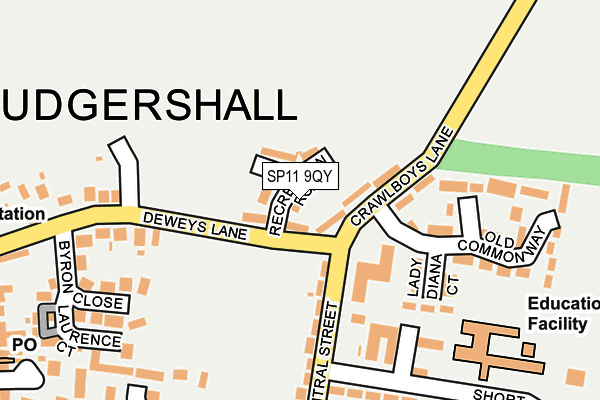 SP11 9QY map - OS OpenMap – Local (Ordnance Survey)