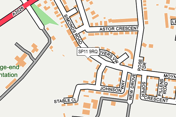 SP11 9RQ map - OS OpenMap – Local (Ordnance Survey) SP11 9RQ map - OS OpenMap – Local (Ordnance Survey)