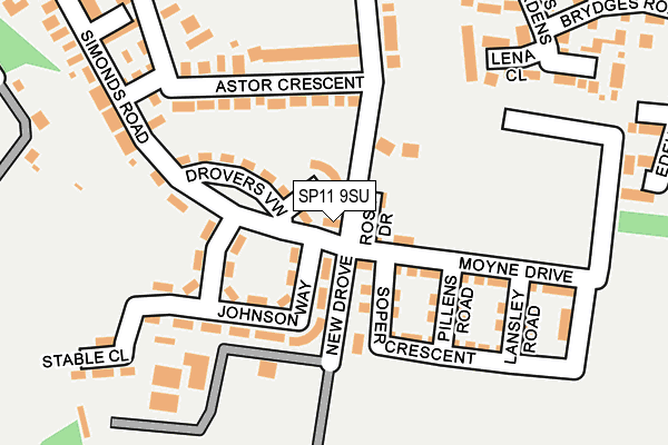SP11 9SU map - OS OpenMap – Local (Ordnance Survey) SP11 9SU map - OS OpenMap – Local (Ordnance Survey)
