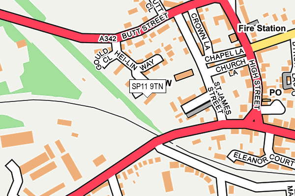 SP11 9TN map - OS OpenMap – Local (Ordnance Survey) SP11 9TN map - OS OpenMap – Local (Ordnance Survey)