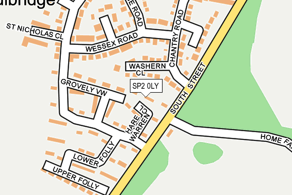 SP2 0LY map - OS OpenMap – Local (Ordnance Survey) SP2 0LY map - OS OpenMap – Local (Ordnance Survey)